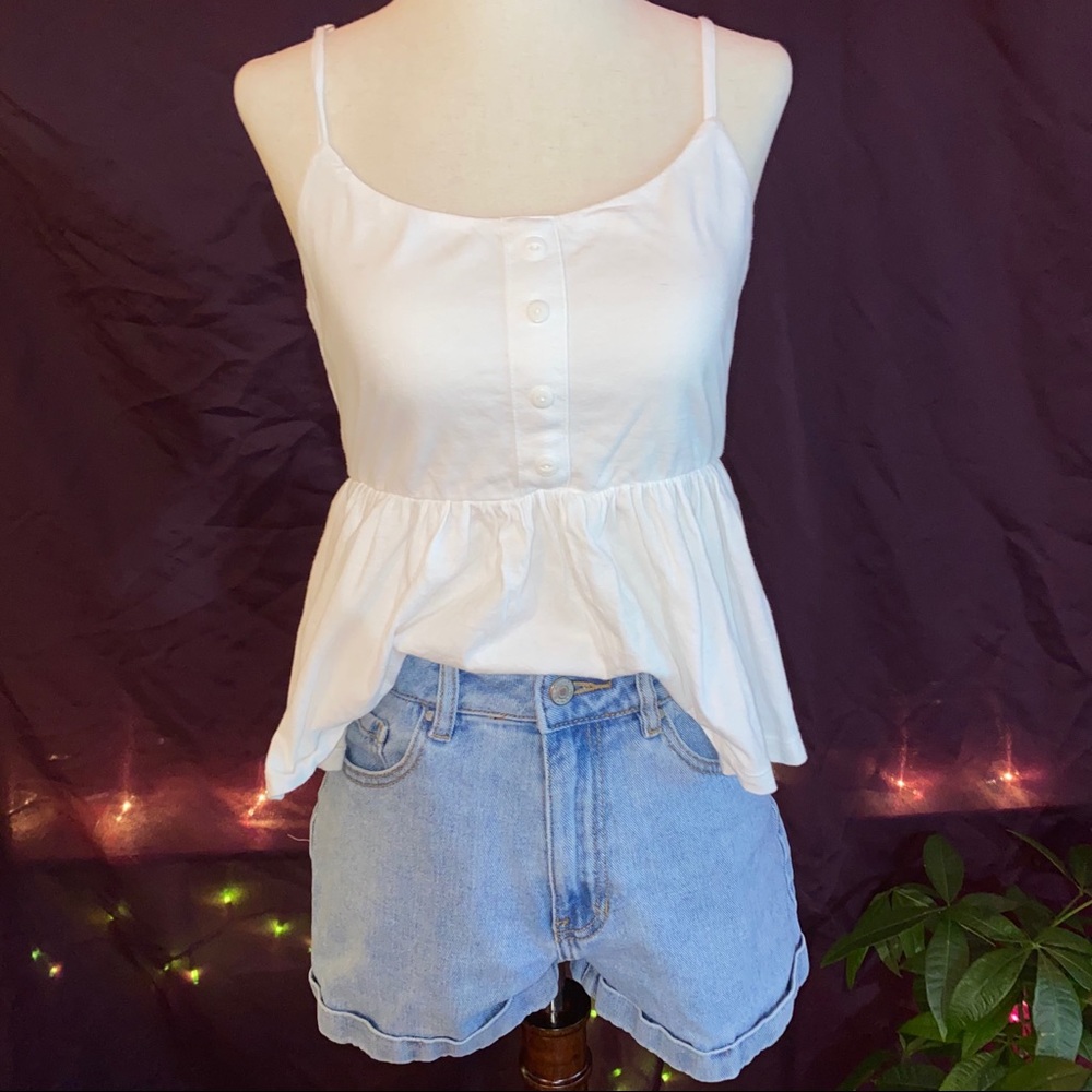 White tank/crop top